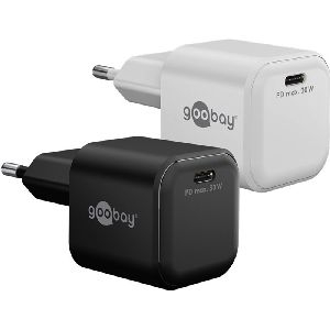 Goobay 79152 USB-C™ PD GaN Schnellladegerät Nano (30 W) schwarz VPE Retail Box Mindestbestellmenge 1