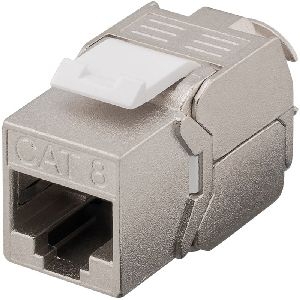 Goobay 61129 Keystone-Modul RJ45 CAT 8.1, STP, GHMT-zertifiziert VPE Bulk Mindestbestellmenge 1
