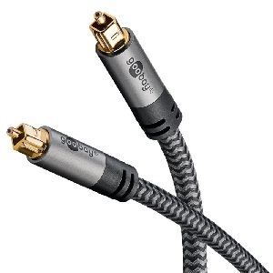 Goobay 65306 TOSLINK-Kabel, 3 m Kabellänge: 3 m VPE Retail Polybag Mindestbestellmenge 1