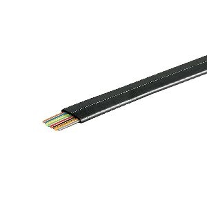 Goobay 93308 Telefonflachkabel 8-adrig, 100 m Rolle, AWG 28, CCA (kupferkaschiertes Aluminium) Farbv