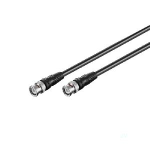 Goobay 50089 Verbindungskabel BNC (RG58), geschirmt, 3 m, Schwarz - BNC-Stecker > BNC-Stecker