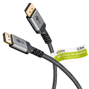 Goobay 65265 DisplayPort™-Kabel 1.4 VPE Retail Polybag Mindestbestellmenge 1