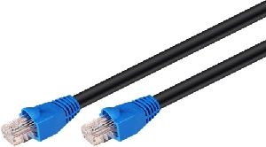 Goobay 94397 CAT 6 Outdoor-Patchkabel, U/UTP, schwarz Kabellänge: 75 m