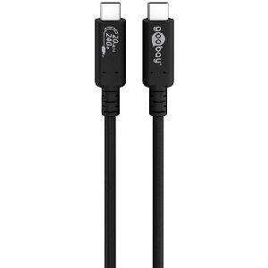 Goobay 61718 Sync & Charge USB-C™-Kabel, USB4™ Gen 2x2, 240 W, 2 m