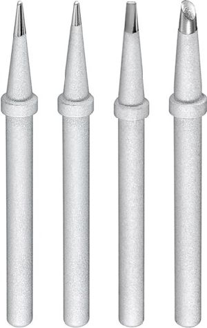 Goobay 51092 Ersatzlötspitzenset für Lötstation AP2, 4 verschiedene Spitzen VPE Retail Box Mindestbestellmenge 1