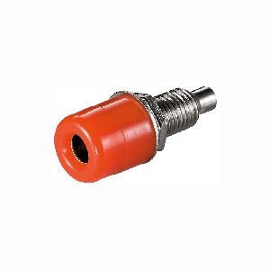 Goobay 11734 Bananenbuchse mit Gewinde Farbversion: Rot