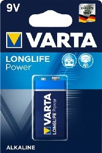 Varta 46826 Longlife Power 6LR61/6LP3146/9V Block (4922) - Alkali-Mangan Batterie (Alkaline), 9 V