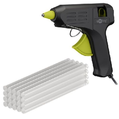 Goobay Tools 77826 Heißklebepistole Superior 40 W, inkl. 20 Klebesticks VPE Retail Box Mindestbestellmenge 1