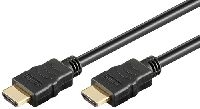 Goobay\69122\Series 1.4 HDMI™-High-Speed-Kabel mit Ethernet, 0.5 m, Schwarz - HDMI™-Stecker (Typ A)