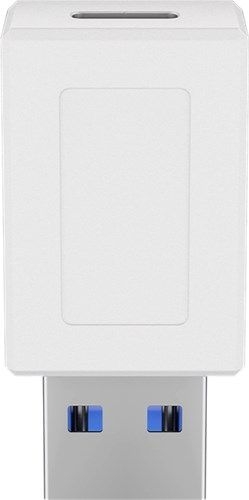 Goobay 55225 USB-Adapter USB-A auf USB-C™, weiß VPE Retail Polybag Mindestbestellmenge 1