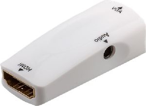 Goobay 44794 Kompakter HDMI™/VGA-Adapter inkl. Audio, vergoldet