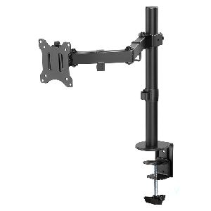 Goobay 58528 Monitorhalterung Single Flex, schwarz, Farbversion: Schwarz