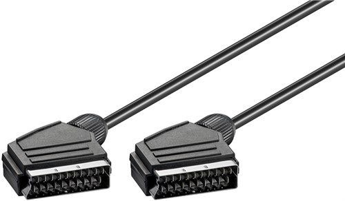 Goobay 50177 Scart-Verbindungskabel, vernickelt, ø mm VPE Cable Tag Mindestbestellmenge 1