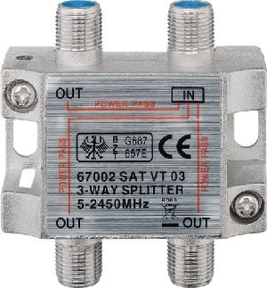 Goobay 67002 SAT-Verteiler, 3-fach