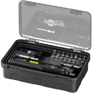 Goobay Tools 77816 Mini-Akkuschrauber-Set 28-tlg. VPE Sleeve Mindestbestellmenge 1