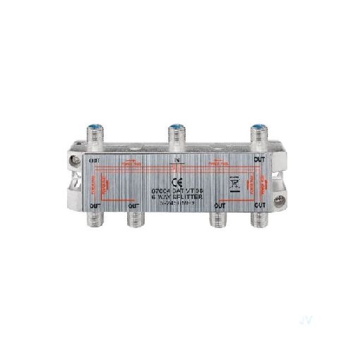 Goobay 67004 SAT-Verteiler, 6-fach VPE Bulk Mindestbestellmenge 1