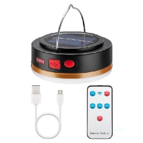Goobay 60344 LED-Solar-Campinglampe mit IR-Fernbedienung VPE Retail Box Mindestbestellmenge 1