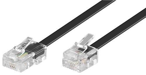Goobay 68579 Telefonkabel (Modularkabel/Westernkabel) VPE Bulk Mindestbestellmenge 1
