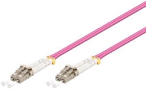 Goobay 95941 LWL Kabel, Multimode (OM4) Violett Kabellänge: 20 m
