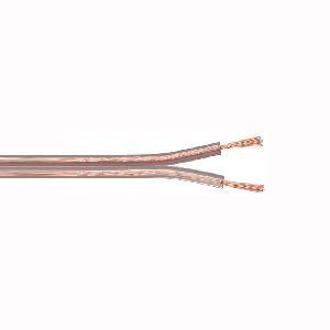 Goobay 15021 Lautsprecherkabel transparent CCA, 100 m - 100 m Spule, Querschnitt 2 x 4,0 mm²