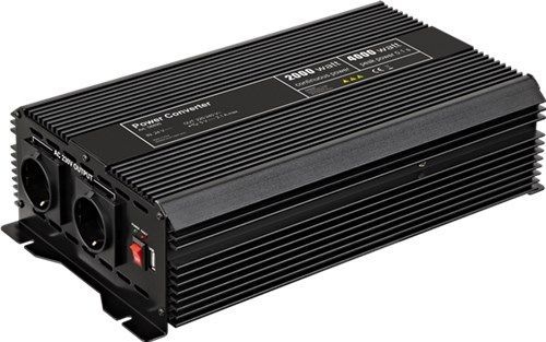 Goobay 58895 Spannungswandler DC/AC (24 V - 230 V/2000 W) USB VPE Retail Box Mindestbestellmenge 1