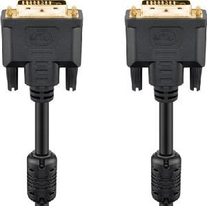 Goobay 93112 DVI-D Full HD-Kabel Dual Link, vergoldet Kabellänge: 5 m
