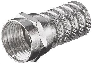 Goobay 51852 Aufdreh-F-Stecker 6,0 mm VPE Bulk Mindestbestellmenge 100