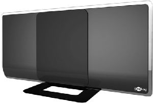 Goobay 67179 Aktive Full HD DVB-T2 Zimmerantenne, inkl. LTE/4G Filter VPE Retail Box Mindestbestellmenge 1