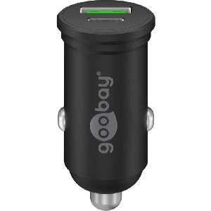 Goobay 61739 Dual-USB Auto-Schnellladegerät USB-C™ PD (Power Delivery) (45 W) VPE Retail Polybag Mindestbestellmenge 1