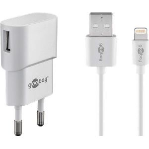 Goobay 45295 Apple Lightning Ladeset (5 W) : VPE Retail Polybag Mindestbestellmenge 1