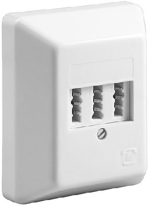 Goobay 43542 3x TAE-NFN Aufputzdose Farbversion: Weiß VPE Bulk Mindestbestellmenge 1