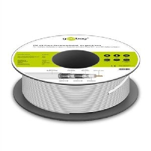 Goobay 74021 120 dB SAT-Koaxialkabel, 4x geschirmt, CCS VPE Cable spool-drum Mindestbestellmenge 1