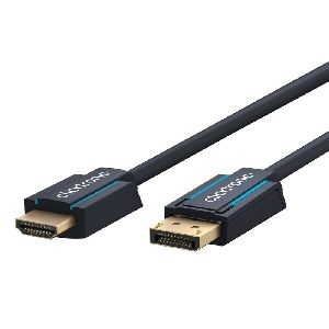 Clicktronic 44923 Aktives DisplayPort-auf-HDMI™-Adapterkabel (4K/60Hz), 1 m - Premium-Kabel | 1x Dis