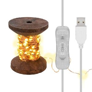Goobay 60341 LED-Lichterkette "Garnspule", klein :