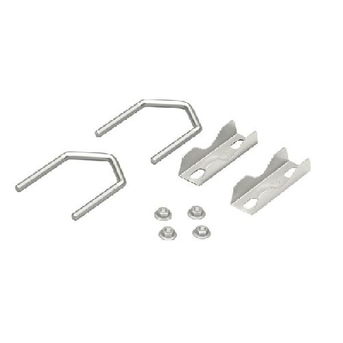 Goobay 60504 2er-Set Zahnschellen U-Bügel für bis zu 60 mm Rohrdurchmesser VPE Bulk Mindestbestellmenge 1