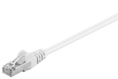 Goobay 93480 CAT 5e Patchkabel, SF/UTP, weiß VPE Cable Tag Mindestbestellmenge 1