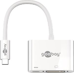 Goobay 62108 USB-C™-Adapter DVI, PD, weiß