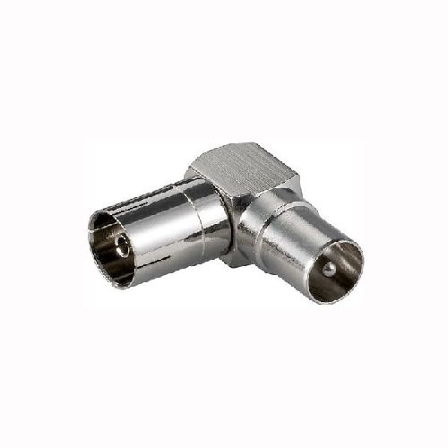 Goobay 11391 Koax-Winkeladapter: Koax-Buchse > Koax-Stecker 90° VPE Bulk Mindestbestellmenge 10