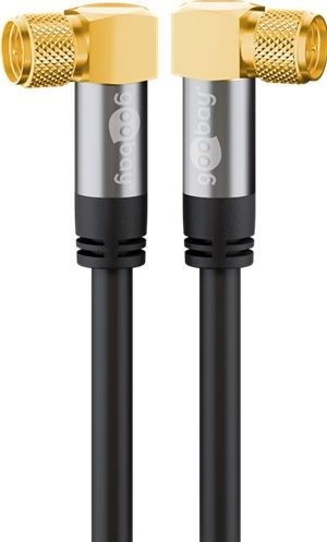 Goobay 70589 SAT-Antennenkabel (135 dB), 4x geschirmt Kabellänge: 10 m