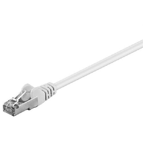 Goobay 93488 CAT 5e Patchkabel, SF/UTP, weiß VPE Cable Tag Mindestbestellmenge 1