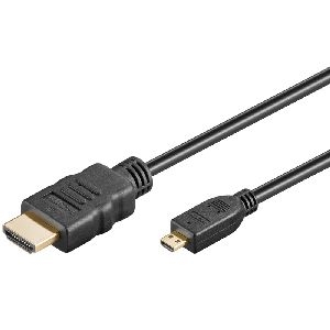 Goobay 74432 Ultra High-Speed HDMI™-Kabel auf Micro-HDMI™ VPE Cable Tag Mindestbestellmenge 1