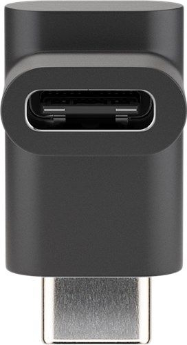 Goobay 55556 Adapter USB-C™ auf USB-C™ 90°, schwarz VPE Bulk Mindestbestellmenge 1