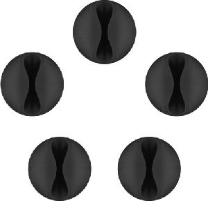 Goobay 95040 Kabelmanagement 1-Slot, schwarz VPE Retail Blister Mindestbestellmenge 1