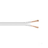 Goobay 27525 Lautsprecherkabel weiß CCA, 100 m - 100 m Spule, Querschnitt 2 x 2,5 mm²
