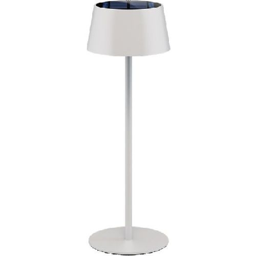 Goobay 73929 Kabellose LED-Tischleuchte Solar, weiß VPE Retail Box Mindestbestellmenge 1