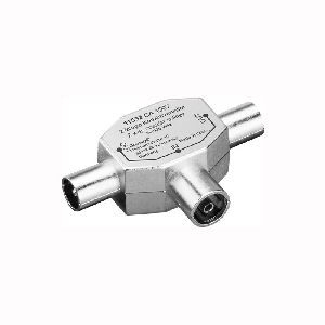 Goobay 11532 Koax-T-Adapter: doppelt Koax-Stecker > Koax-Buchse