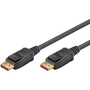 Goobay 74759 DisplayPort™-Kabel 2.1, zertifiziert, 80 Gbit/s, 1,0m Kabellänge: 1 m VPE Cable Tag Mindestbestellmenge 1