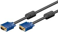 Goobay\93368\Full HD SVGA Monitorkabel, vergoldet, 1.8 m, Blau-Schwarz - VGA-Stecker (15-polig) > VG