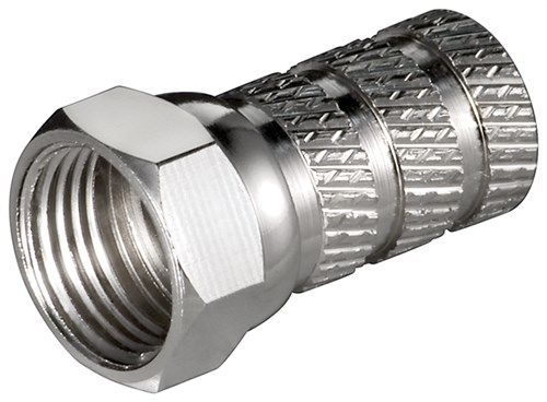 Goobay 51861 Aufdreh-F-Stecker 5,2 mm VPE Bulk Mindestbestellmenge 100