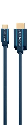 Clicktronic 44928 USB-C™-auf-HDMI™-Adapterkabel Kabellänge: 1 m